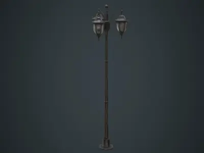 Street Light 3B Low-poly 3D model