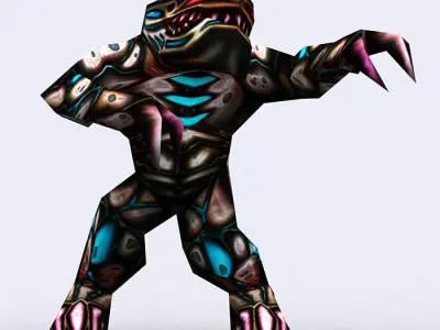 3DRT - Warbeast Monster - Gloon Low-poly 3D model