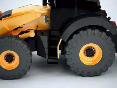 Snowplough Tractor 3D model