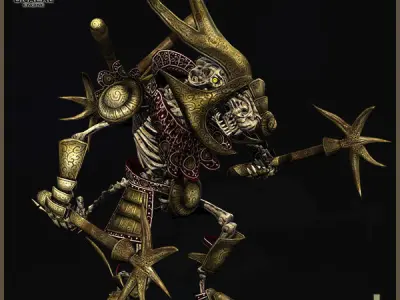 Ratkin Warlord Light Version Low-poly 3D model