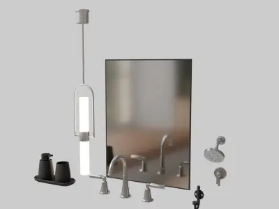 Bathroom accessories collection Vol1 3D model
