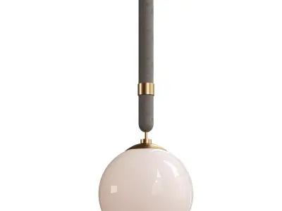  Harley Single Light Glass Dimmable Pendant 3D model