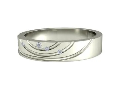 Women Wedding Engagement Ring 3D print model 28