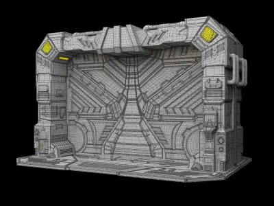 Door Sci-Fi 3D model