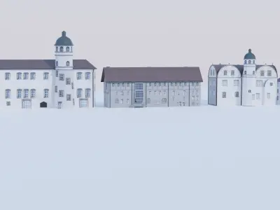 Castle building collection pack 3D model