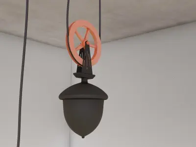 Pulley lamp for Lumion 10  3D model