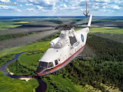  Russian EMERCOM Helicopter Mi-26 Rigged 