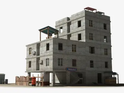 Slum X13 Low-poly 3D model purchase