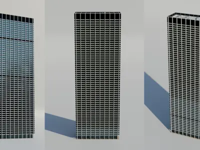 NYC Tall Skyscrapers v3 Low-poly 3D model