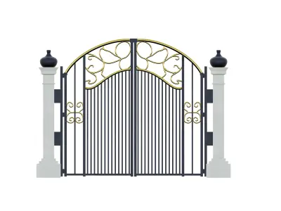 Vintage Iron Gate 3D Download 3D print model