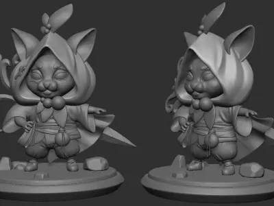 Scuplt In 3d Low-poly 3D model