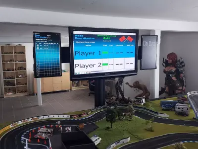 Floor Stand - 3 Screen Version Free 3D print model