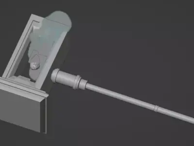 Metal Hammer with smoke effect 3D model