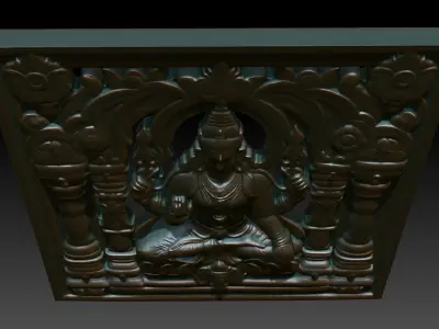 Indian Temple Wall basrelief 20 240619 3D print model
