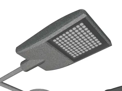 Concrete Lamp Post - Light Pole - Light Post - Street Light 22 3D model