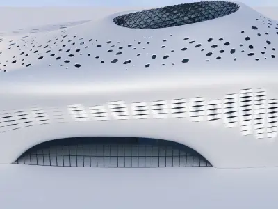 Futuristic building 7 3D model