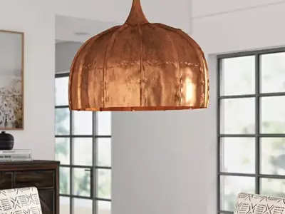 Dlyla Light Copper Single Pendant 3D model
