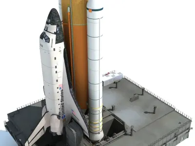 NASA Shuttle Launch Pad 3D model