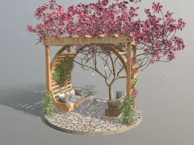 Relaxing place 3D model