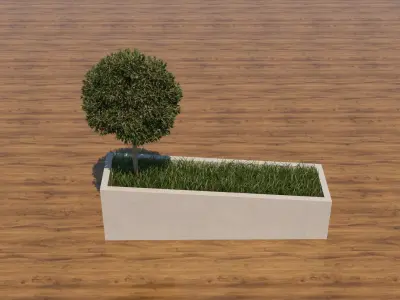 Decorative Flower Pot 3D model