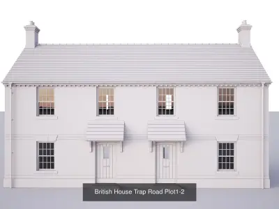 British House Trap Road collection 3D Model Pack