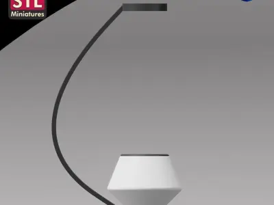 Hydroponic Planter - LANDER with Half Moon Design FILE 3D STL 3D print model