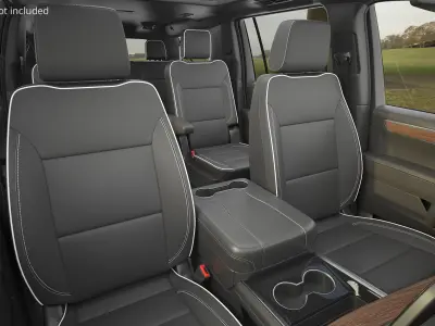  2025 Chevrolet Suburban Black Rigged for Maya 