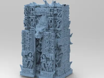 Babylonian Ancient Stone 7 models 3D model