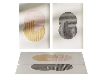 Rugs Pink Bernadotte Kylberg by NJRD 3D model