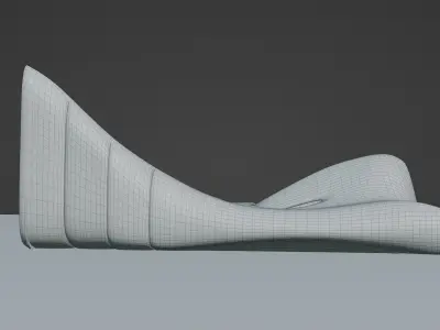 Heydar Aliyev Center Low-poly 3D model