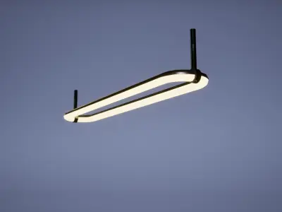 Light Low Poly Game Ready ludo pendant Low-poly 3D model