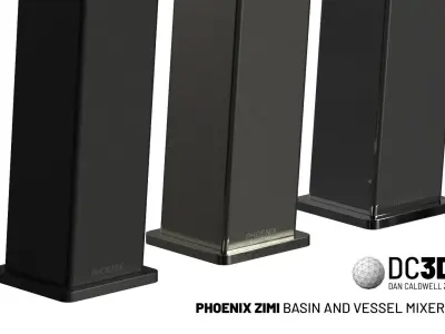 Phoenix Zimi Basin Vessel Mixer Taps 3D model