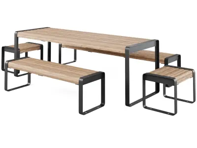 STORR  Benches by Furns 3D model