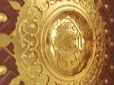 Masjid Al Nabawi door 3D model