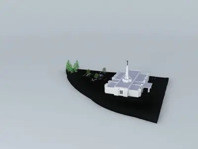 LDS. Temple  Regina Saskatchewan, Canada. Templo Mormon. 65th... Free 3D model