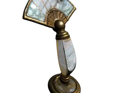 Art Deco Mother of Pearl Door Knocker Low-poly 3D model