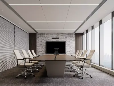 Modern Corporate Conference Space 3D model