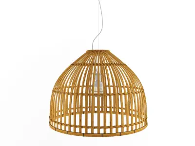 Lamp Rattan 5 3D model