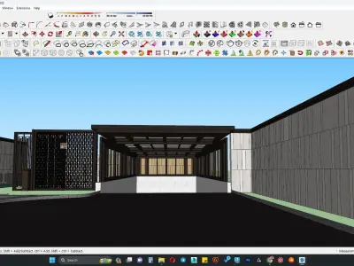 Basement entrance 3d model 3D model