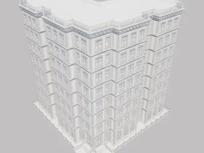 New York City Apartment Building 06 by THREEDEE INC Low-poly 3D model