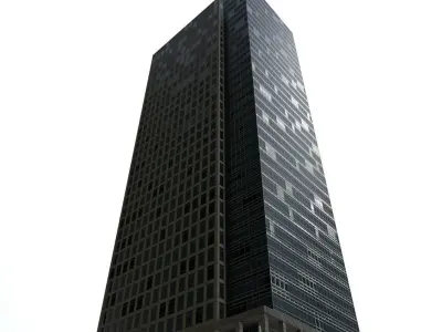 London 40Bank Street Low-poly 3D model