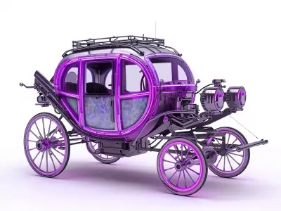 Stylized Jade Horse 3D Character Low-poly 3D model