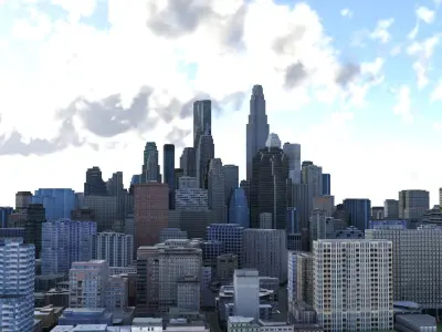 City 52 Low-poly 3D model