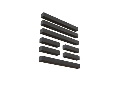 I Ching Hexagrams 25 wu wang v1 001 Low-poly 3D model