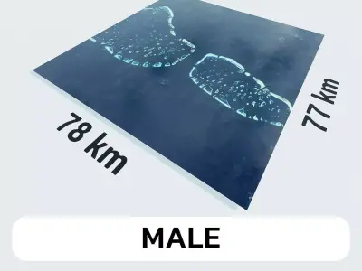 Male Maldives City Landscape 3D Model 3D model