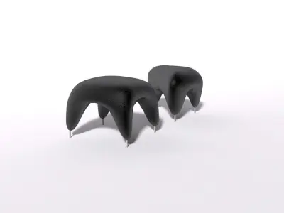 Stool Tooth - Banqueta Muela 3D model