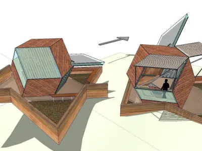 Creative Design-Holiday Cabin-050 3D model purchase