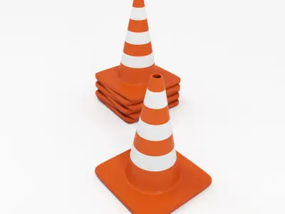Traffic cone 3D model