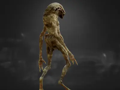 The Newborn  Low-poly 3D model