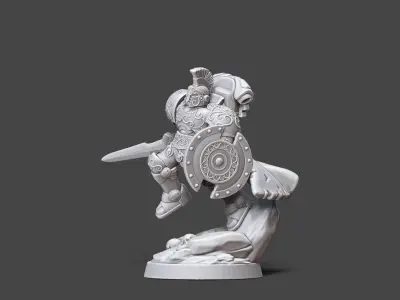 Achille In space - 35 mm scale 3D print model